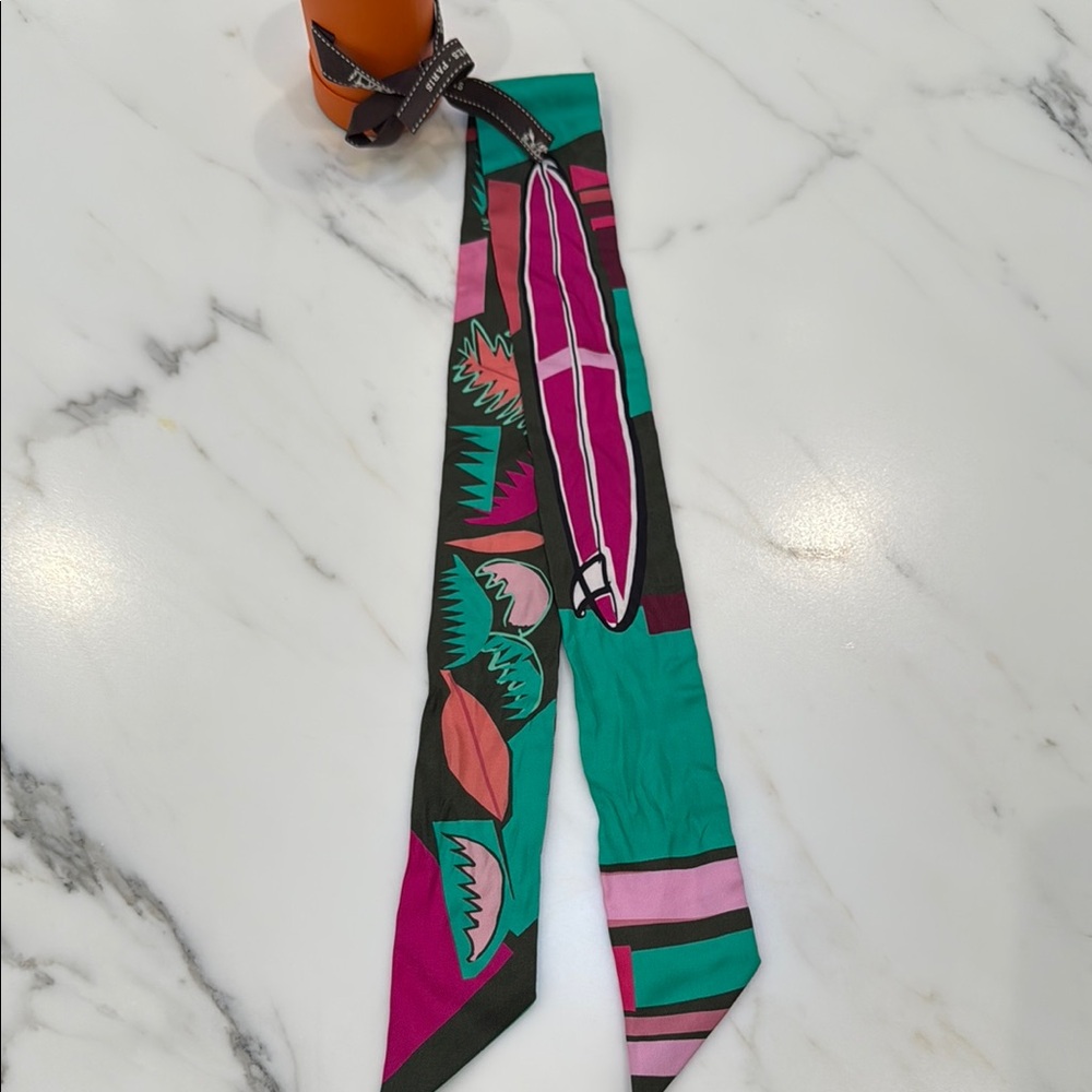 Hermes Colorful Silk Scarf